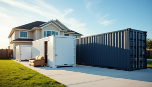 storage container in driveway