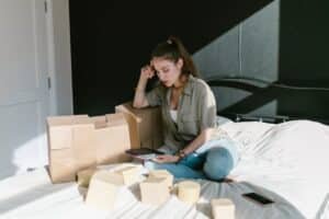 woman thinking about her storage choices